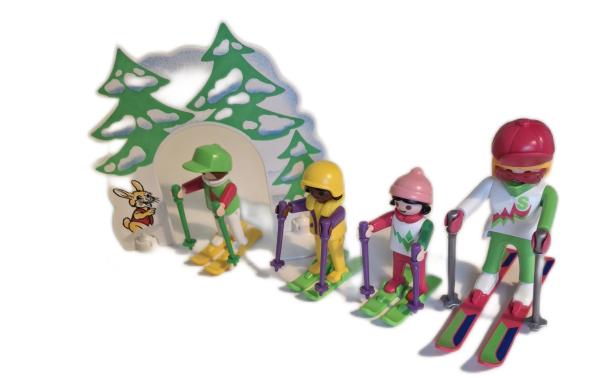 Playmobil ® 3688 Kinder / Schneemann / Schlitten gebraucht