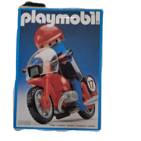 Playmobil ® 3565 Rennfahrer / Motorrad gebraucht