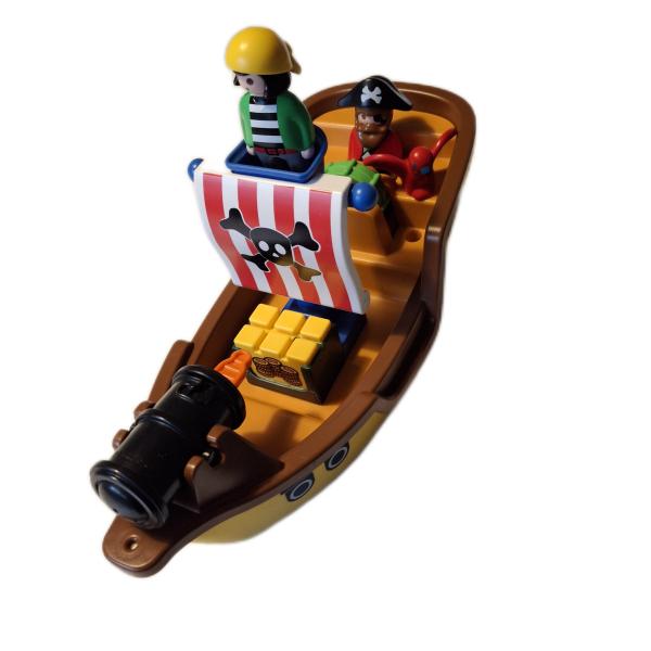 Playmobil ® 1 - 2 - 3 - 9118 Piratenschiff (unvollständig) gebraucht