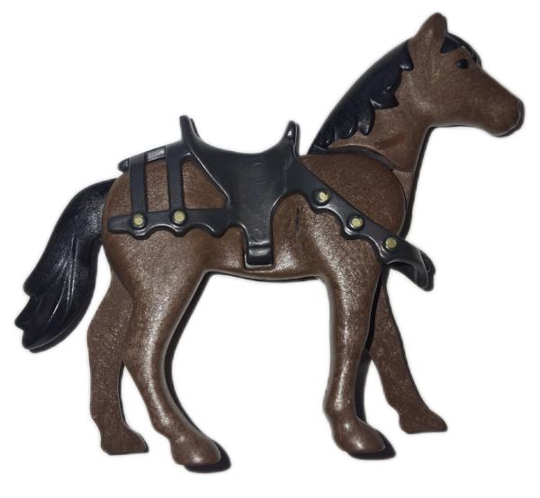 Playmobil ® Pferd mit Sattel Ritter gebraucht