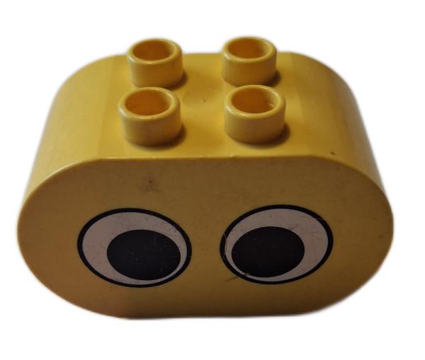 LEGO® DUPLO®  6448 2 x 4 x 2 gelb rund bedruckt Augen gebraucht