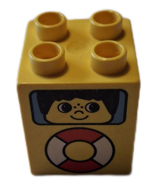 LEGO® DUPLO® 31110  2 x 2 x 2 gelb bedruckt Rettungsring gebraucht