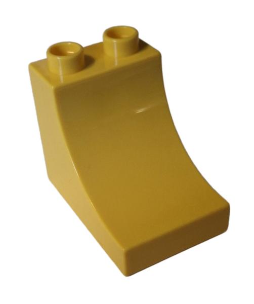 LEGO® DUPLO® 2301 Dachstein 2 x 3 x 2 gelb Kurve gebraucht