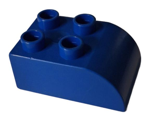 LEGO® DUPLO® 2302 Dachstein 2 x 3 blau abgerundet gebraucht