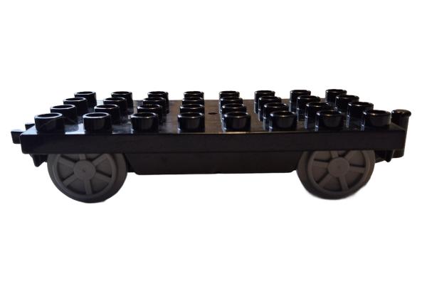 LEGO® DUPLO® Anhänger 4 x 8 schwarz / grau gebraucht