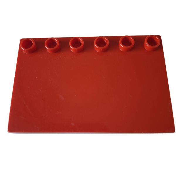 LEGO® DUPLO® 31465 4 x 6 Fliese mit Noppen auf Kante rot gebraucht