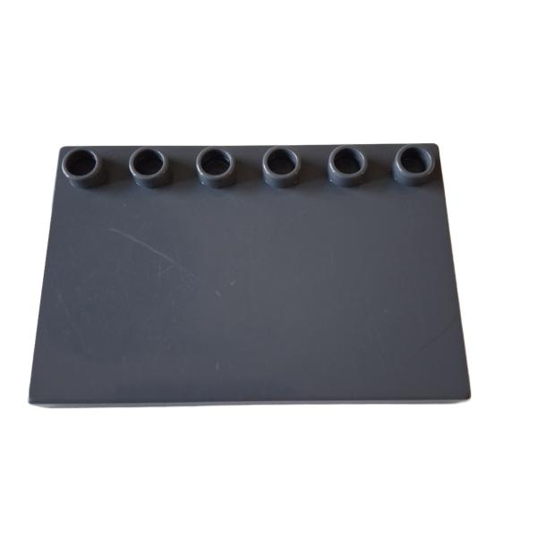 LEGO® DUPLO® 31465 4 x 6 Fliese mit Noppen auf Kante dunkelgrau gebraucht