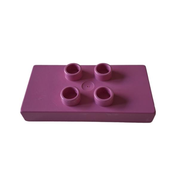 LEGO® DUPLO® 6413 2 x 4 Platte 4 Noppen pink gebraucht
