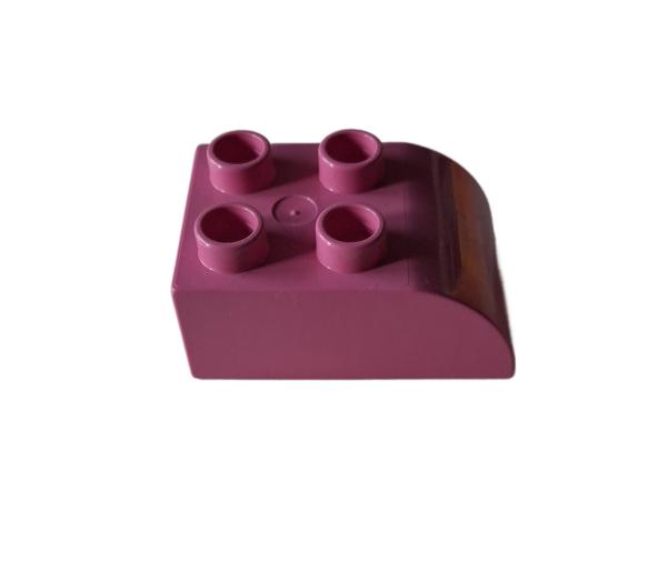 LEGO® DUPLO® 2302 Dachstein 2 x 3 pink abgerundet gebraucht