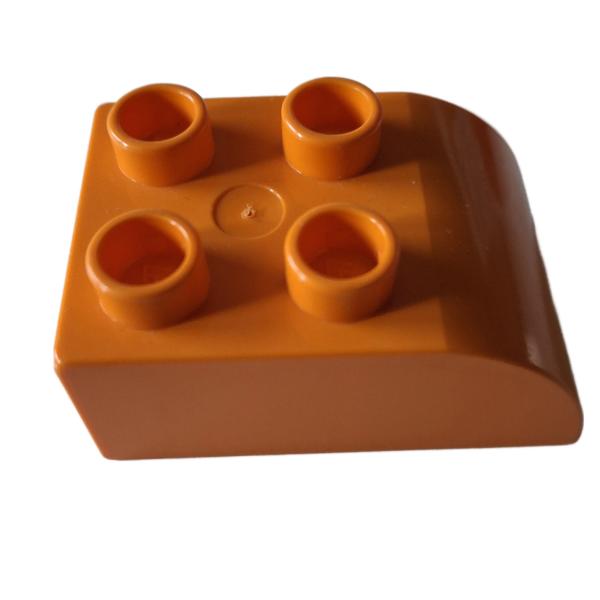 LEGO® DUPLO® 2302 Dachstein 2 x 3 orange abgerundet gebraucht
