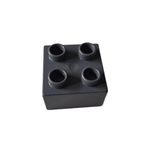 LEGO® DUPLO® 3437 2 x 2 Stein dunkelgrau gebraucht