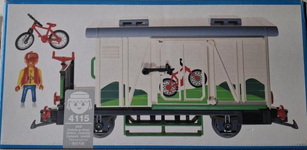 Playmobil ® 4115 Güterwagon Fahrradwagen gebraucht