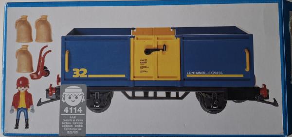 Playmobil ® 4114 Güterwagen offen gebraucht