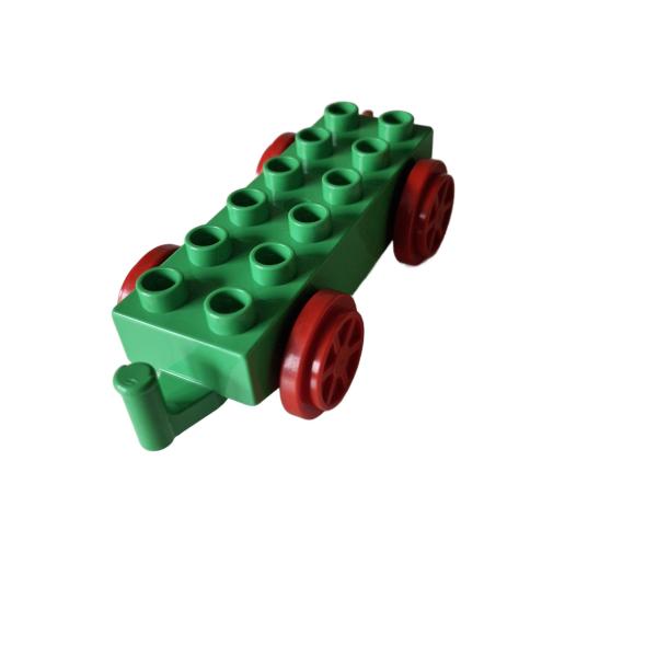 LEGO® DUPLO® 4559c01 Anhänger 2 x 6 grün/rot gebraucht