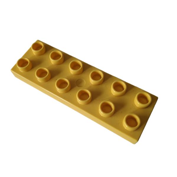 LEGO® DUPLO® 98233 2 x 6 Platte gelb gebraucht