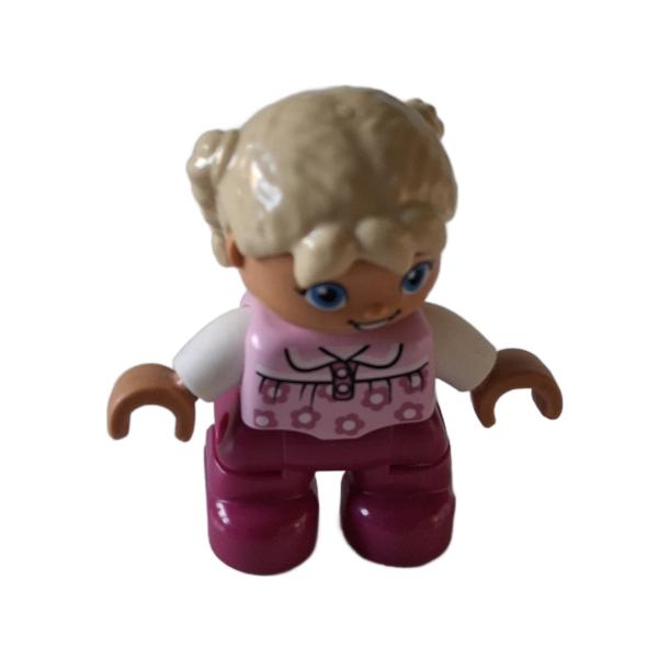LEGO® DUPLO® Figur Kind Mädchen pink / rosa gebraucht