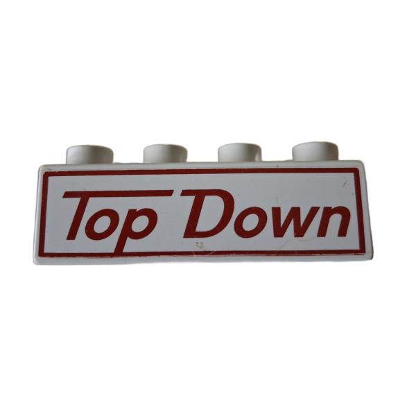 LEGO® DUPLO® 3011 2 x 4 Stein bedruckt Top Down gebraucht