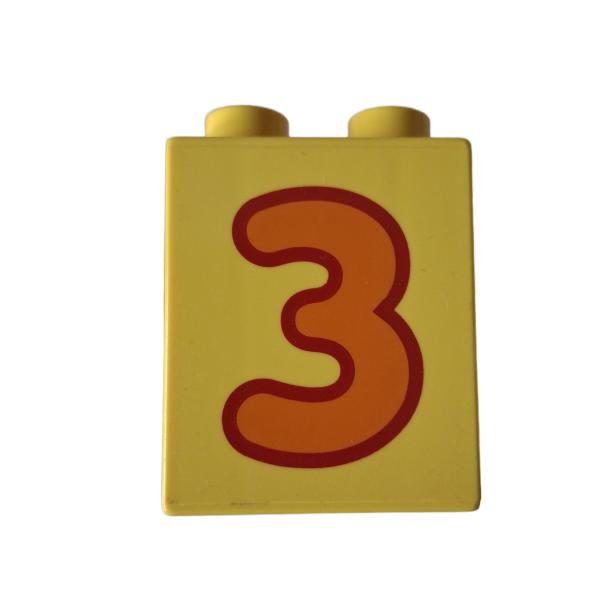 LEGO® DUPLO® 31110 Zahlenwürfel 3 gelb gebraucht