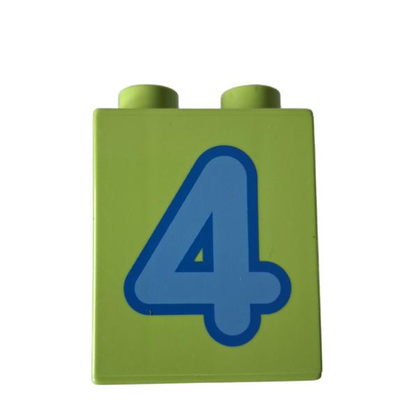 LEGO® DUPLO® 31110 Zahlenwürfel 4 grasgrün gebraucht