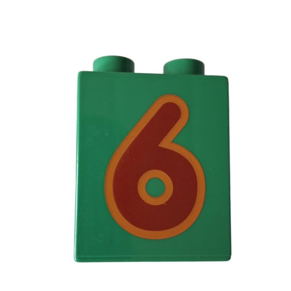 LEGO® DUPLO® 31110 Zahlenwürfel 6 dunkelgrün gebraucht