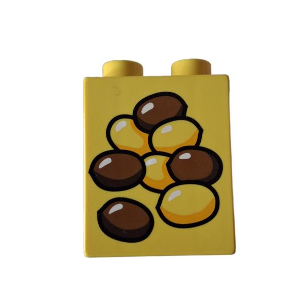 LEGO® DUPLO® 31110 2 x 2 Stein 2 hoch bedruckt Bon Bon`s gebraucht