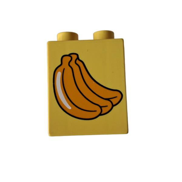LEGO® DUPLO® 31110 2 x 2 Stein 2 hoch bedruckt Banane gebraucht
