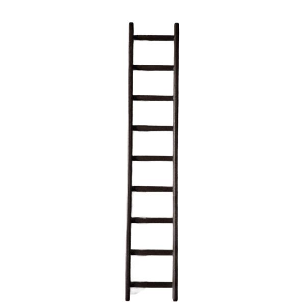 Playmobil ® Leiter 9 Stufen rotbraun gebraucht