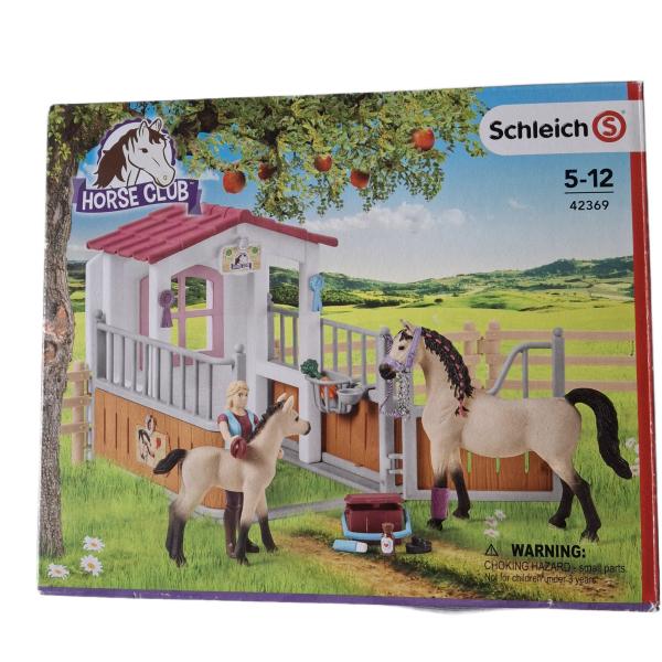 Schleich ® Horse Club 42369 Pferdebox mit Arabern und Pferdepflegerin gebraucht