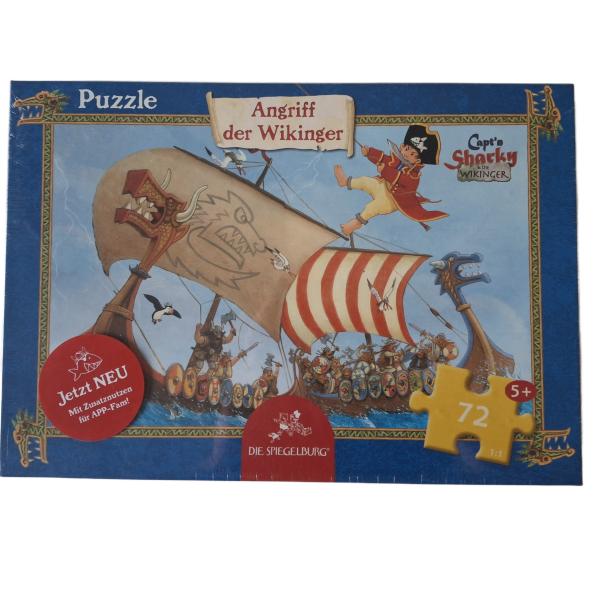 72 Teile Puzzle Capt`n Sharky Angriff der Wikinger gebraucht