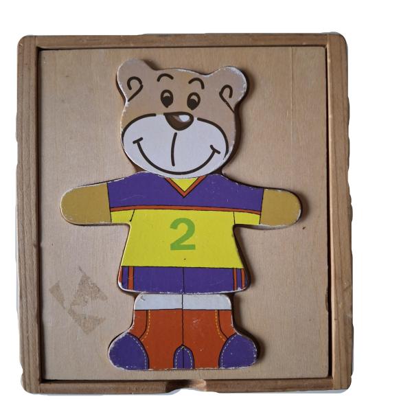 Holzpuzzlebox Bär gebraucht