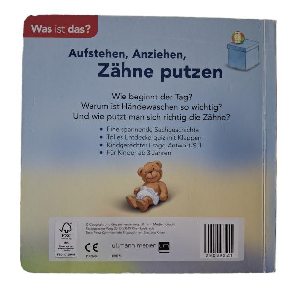 Was ist das? Aufstehen, Anziehen, Zähne putzen mit Klappenquiz gebraucht