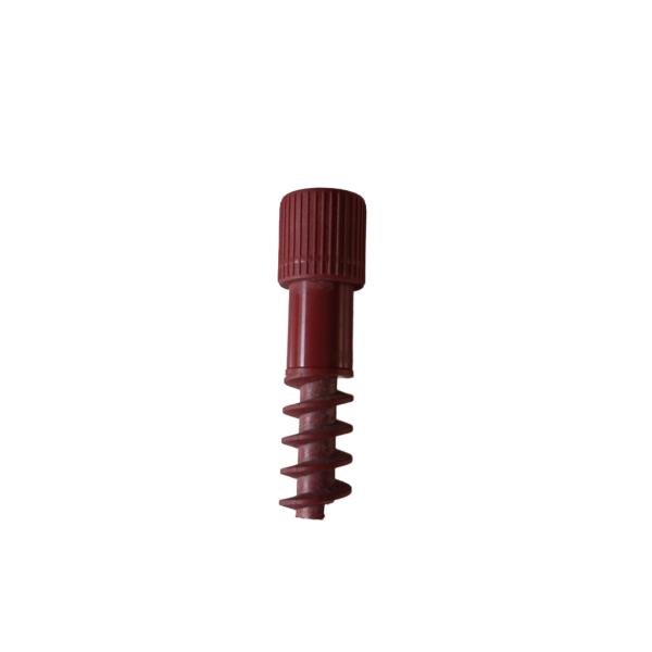 Fischertechnik 31717 Schneckenspannzange dunkelrot mit Schnecke gebraucht