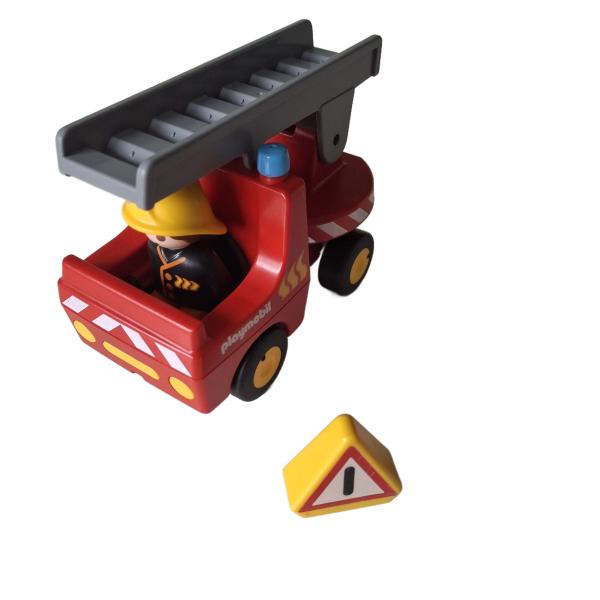 Playmobil ® 1 - 2 - 3 6716 Feuerwehrauto gebraucht