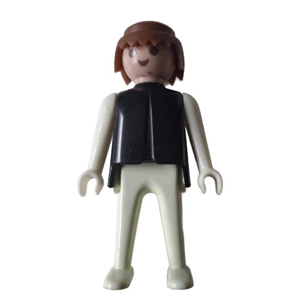 Playmobil ® Mann weiß / schwarz braune Haare feste Hände gebraucht