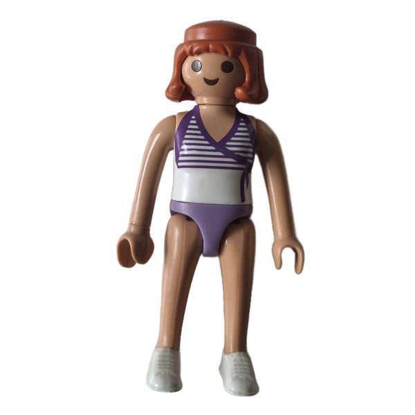 Playmobil ® Frau weiß / lila Badeanzug gebraucht
