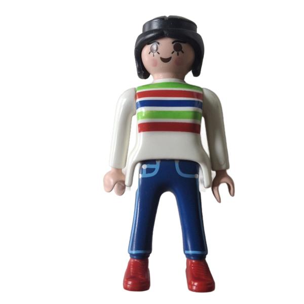 Playmobil ® Frau gestreifter weißer Pullover gebraucht