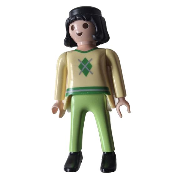 Playmobil ® Frau hellgelbes Oberteil grüne Hose gebraucht