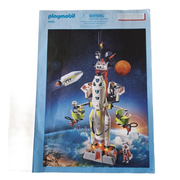 Playmobil ® 9488 Mars Rakete mit Startrampe gebraucht