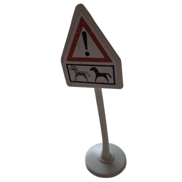 Playmobil ® Schild Achtung Pferde gebraucht