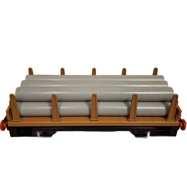 Playmobil ® 4105 Rungenwagen mit 7 Rohren Spur G gebraucht