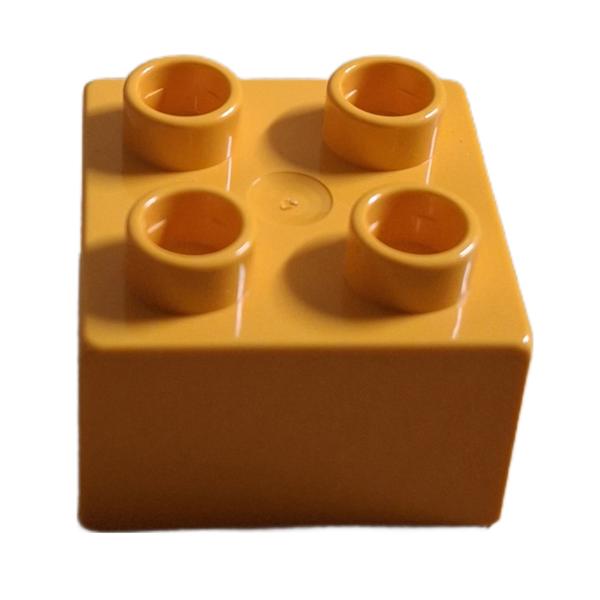 LEGO® DUPLO® 3437 2 x 2 Stein hellorange gebraucht