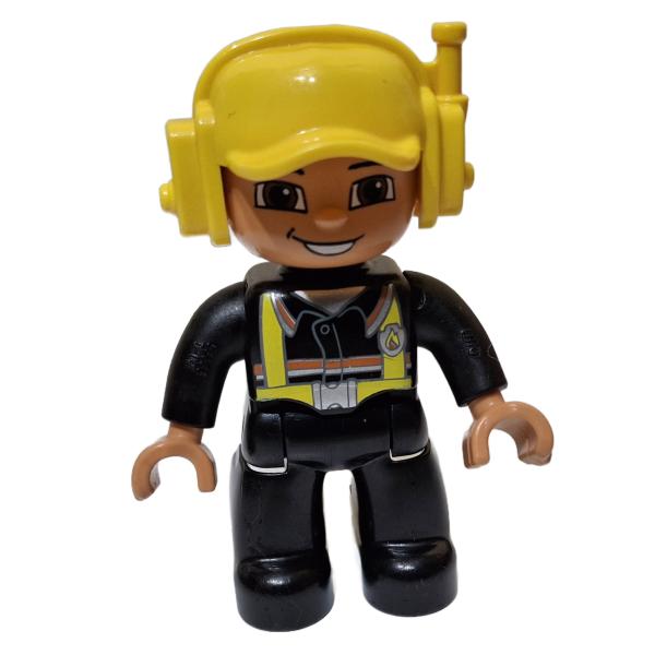 LEGO® DUPLO® Mann Pilot gelber Helm gebraucht