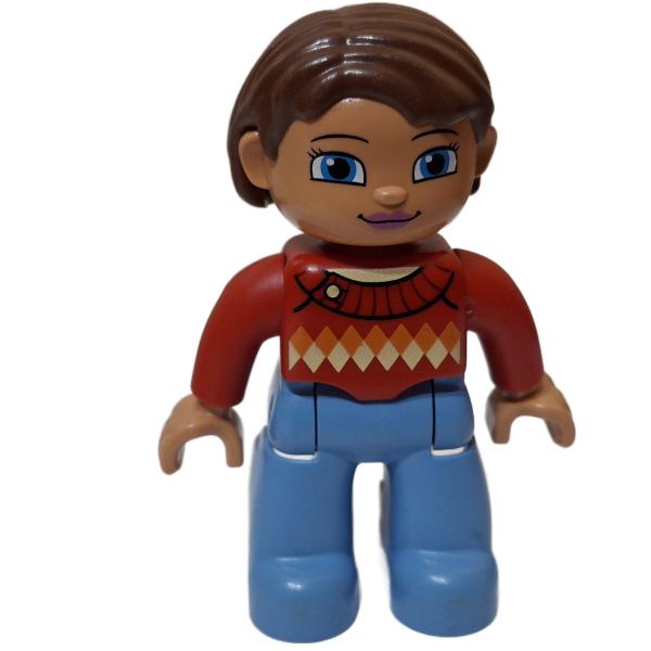 LEGO® DUPLO® Frau rotes Oberteil gebraucht