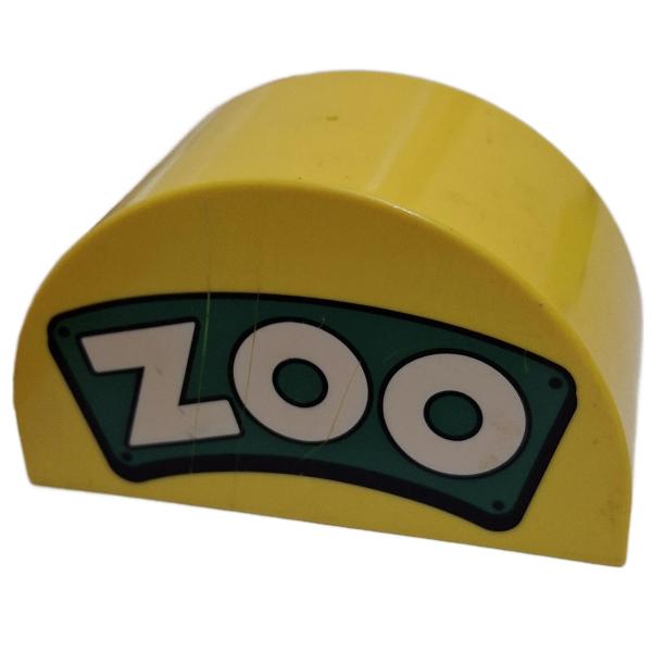 LEGO® DUPLO® 31213 2 x 4 x 2 rund gelb bedruckt Zoo gebraucht