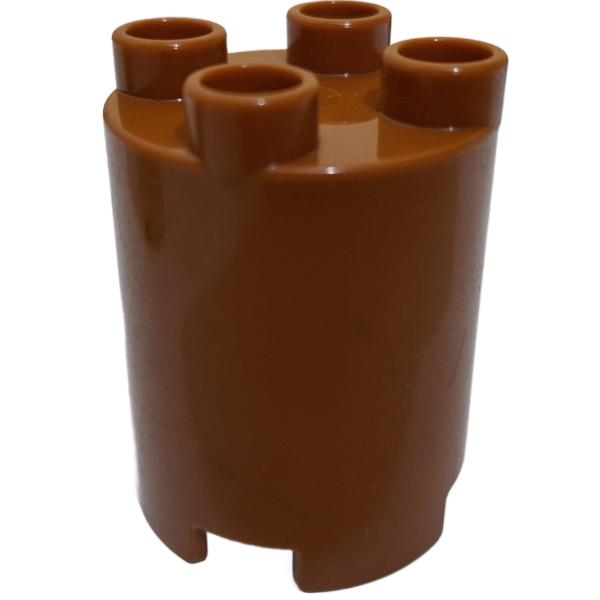 LEGO® DUPLO® 98225 2 x 2 x 2 hoch rund hellbraun gebraucht