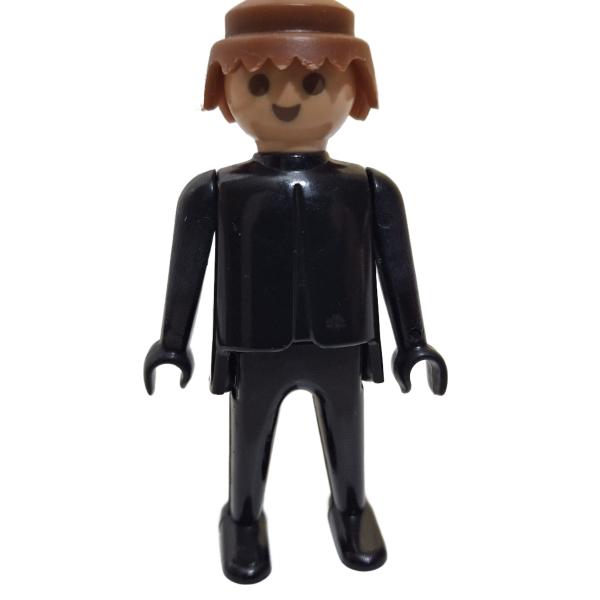 Playmobil ® Mann schwarz braune Haare feste Hände gebraucht