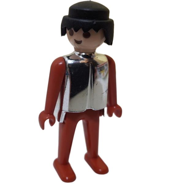 Playmobil ® Mann Chrom / rot feste Hände gebraucht
