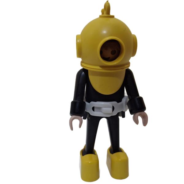 Playmobil ® Mann Taucher schwarz gebraucht