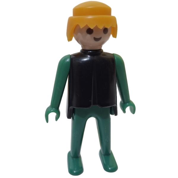 Playmobil ® Mann grün / schwarz blonde Haare feste Hände gebraucht