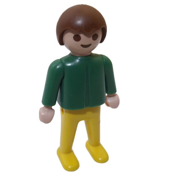 Playmobil ® Kind grün / gelb braune Haare bewegliche Hände gebraucht